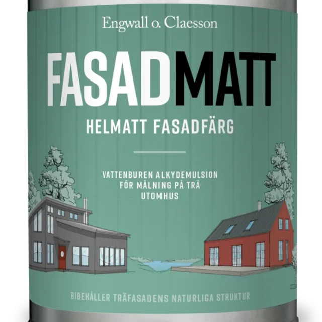 Lasol Fasadmatt 1 L 9095 Svart