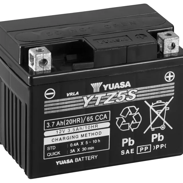 Yuasa YTZ5S Startbatteri 12V, 3,7 Ah