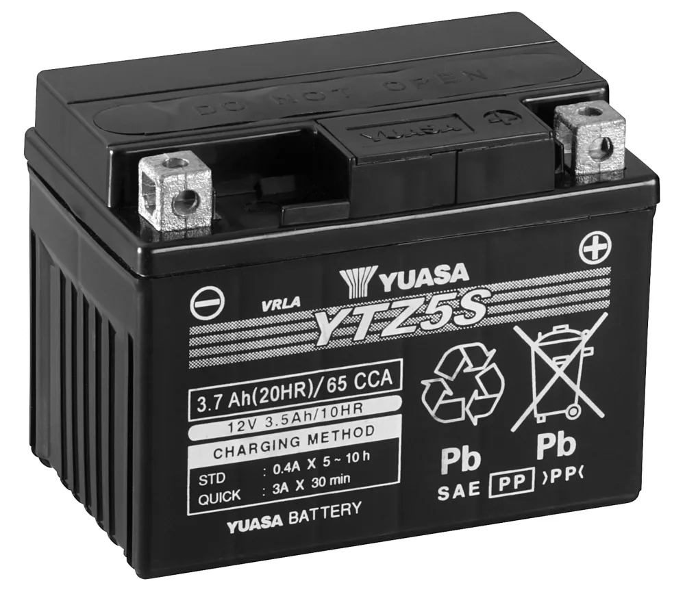Yuasa YTZ5S Startbatteri 12V, 3,7 Ah
