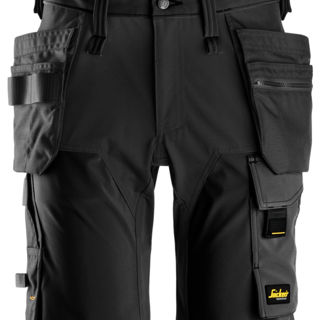 SHORTS SNICKERS WORKWEAR 6175 SVART 56, 4-VÄGSSTRECH HF AW
