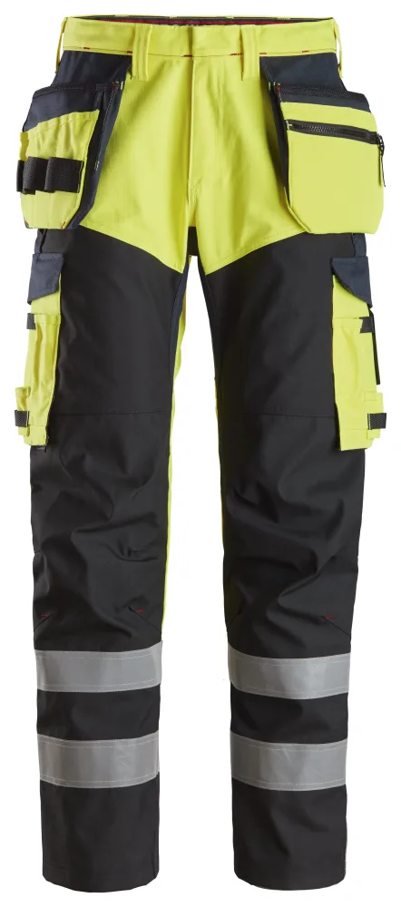 Snickers Workwear 6265 Arbetsbyxa varsel, gul/marinblå 60