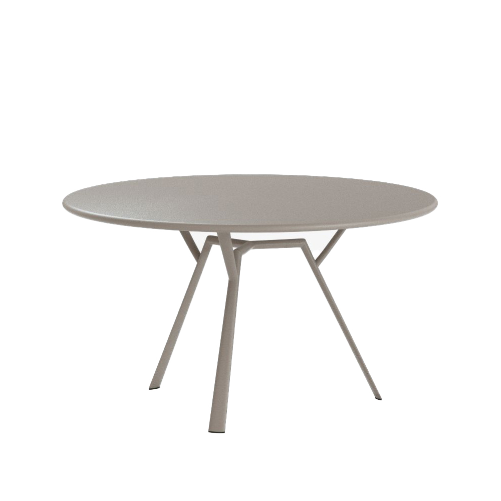 Radice Quadra Runt bord, Pearly gold