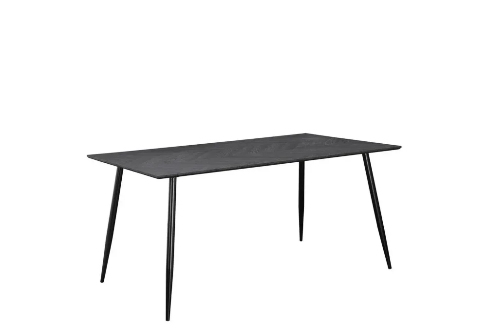 Matbord Monza 160x90x76 cm, Fiskben Greyeik/Svart