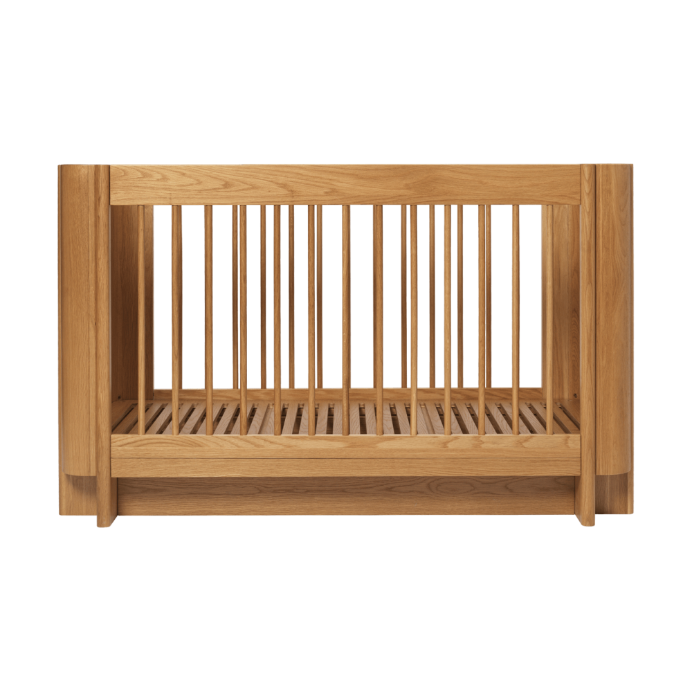 Tilu spjälsäng, Natural oak, 129x68,5x80 cm