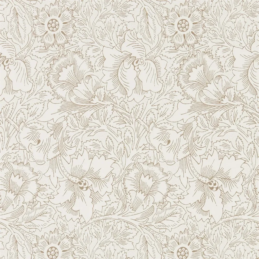 Pure Poppy Cream/gold Dmpu216035 Ljusbeige Tapet | Stuvbutiken - Bild 2