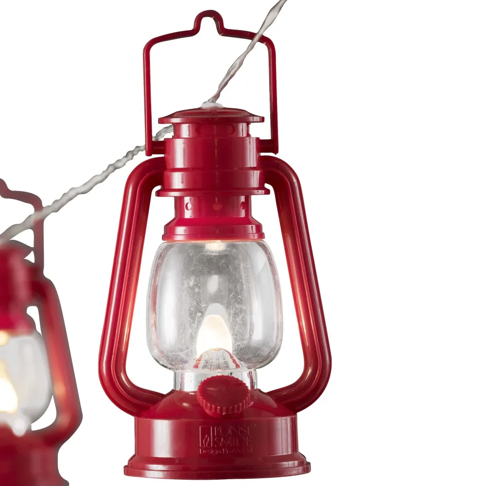 Konstsmide 4128-550 Ljusslinga 8 LED Röda lyktor