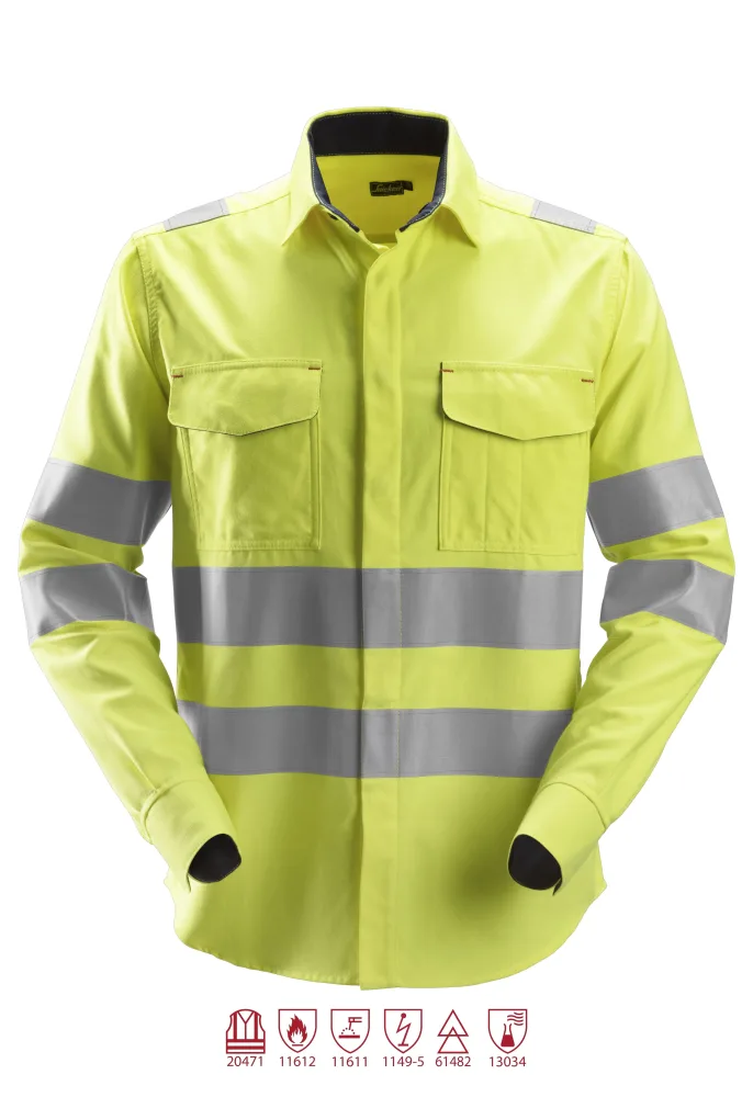 Snickers Workwear 8565 ProtecWork Svetsskjorta varsel, gul S