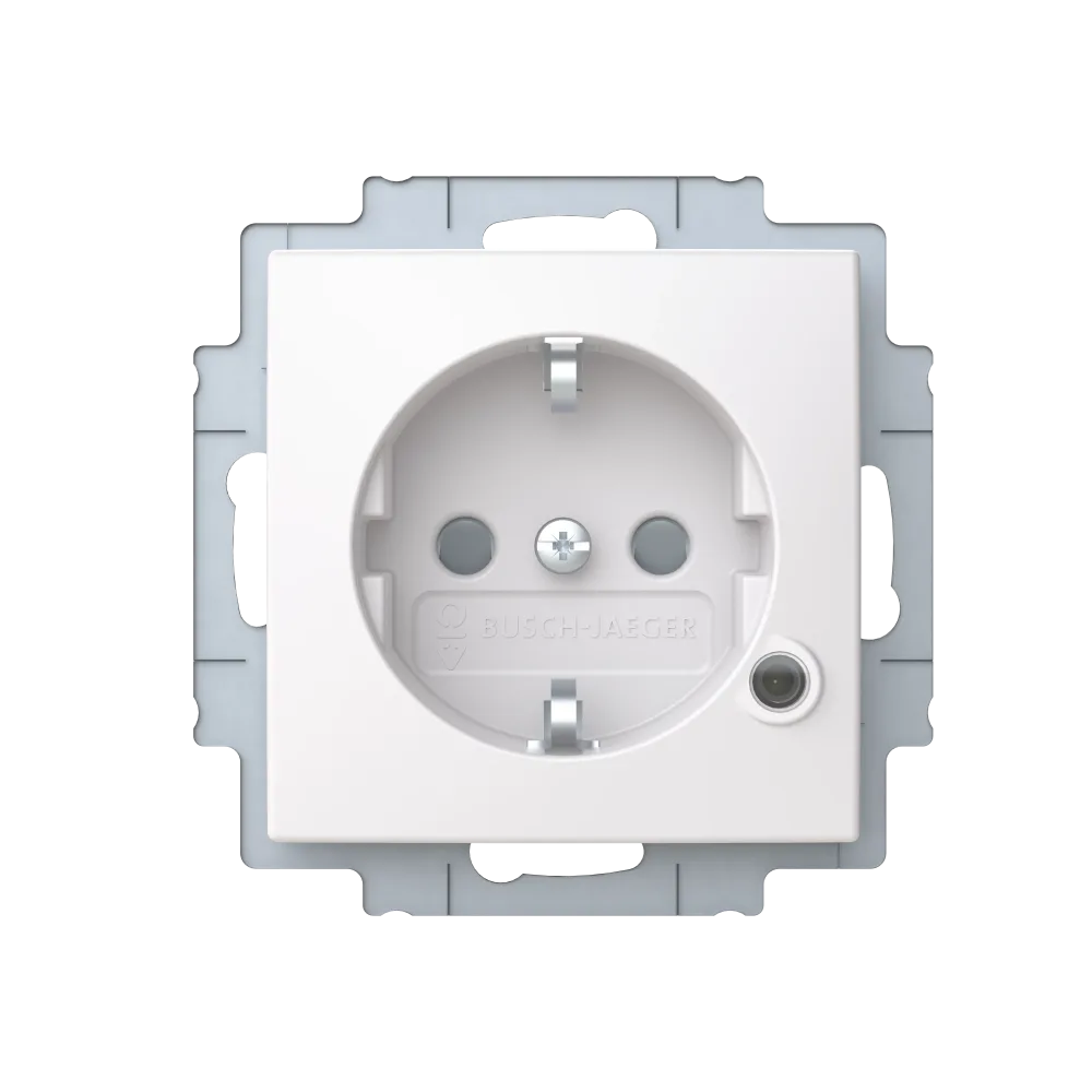 ABB Saga 20 EUCBL-916-510 Vägguttag 1-vägs, med LED-indikator