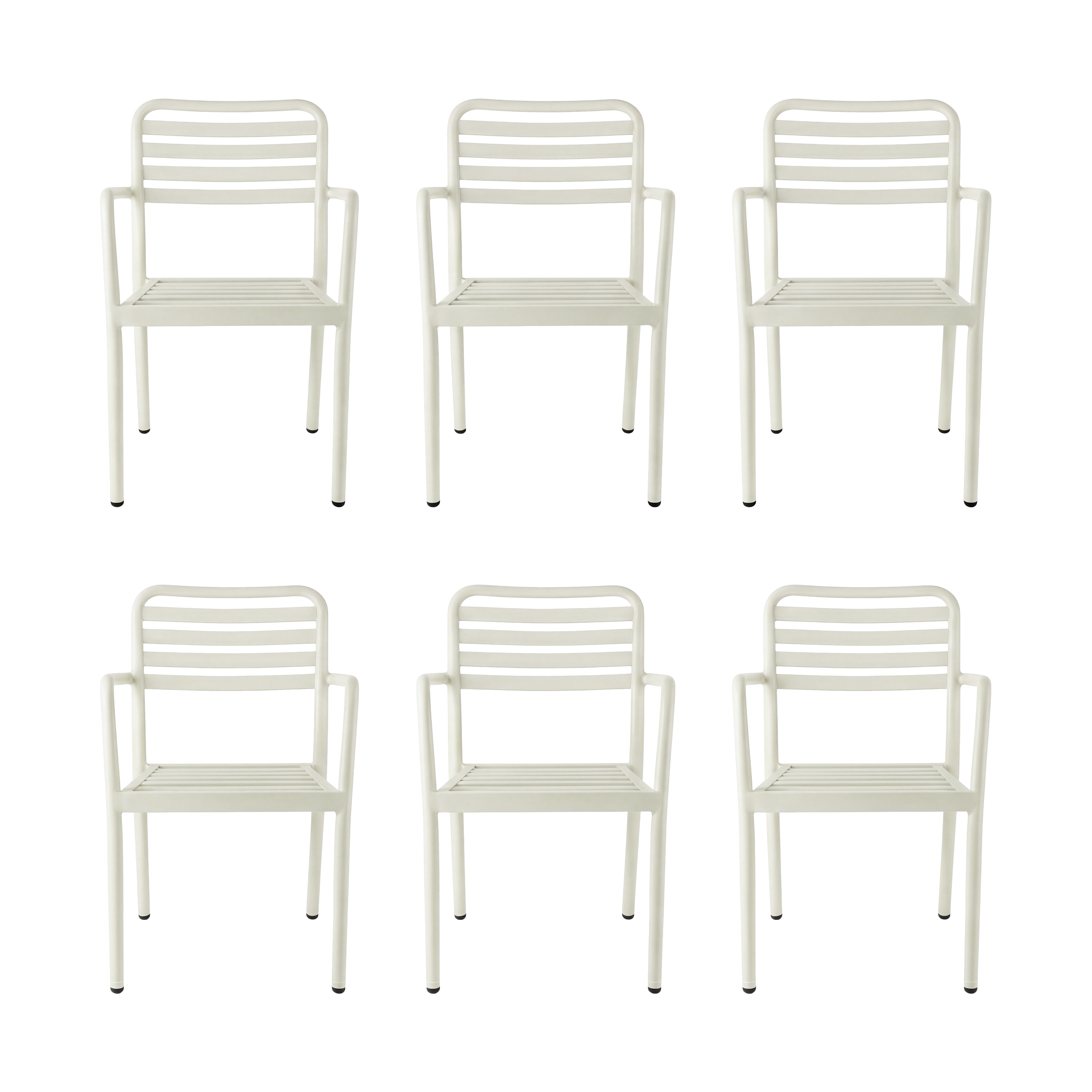 Messina karmstol, Off white, 6-pack