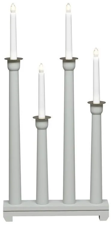 Konstsmide 3977-310 Adventsljusstake 4 ljus Grå