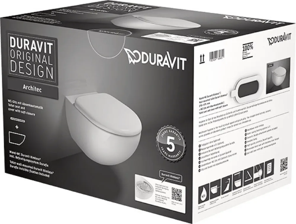 Duravit Architec WC-skål med sits