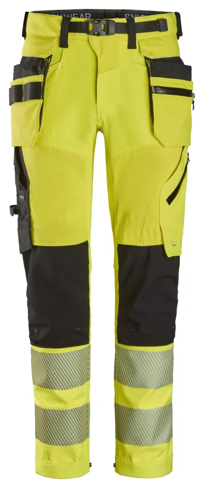 Snickers Workwear 6930 Midjebyxa gul/svart 108
