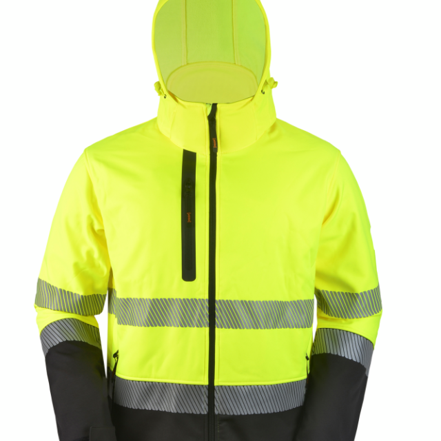 SOFTSHELL JACKA PROF HI-VI GUL L