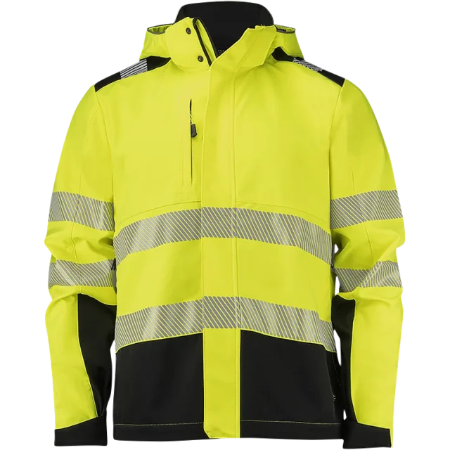 Texstar FJ87120990220 Softshelljacka Hi-Vis gul/svart Hi-Vis gul/svart