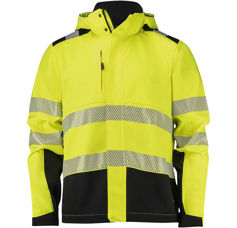 Texstar FJ87120990220 Softshelljacka Hi-Vis gul/svart Hi-Vis gul/svart