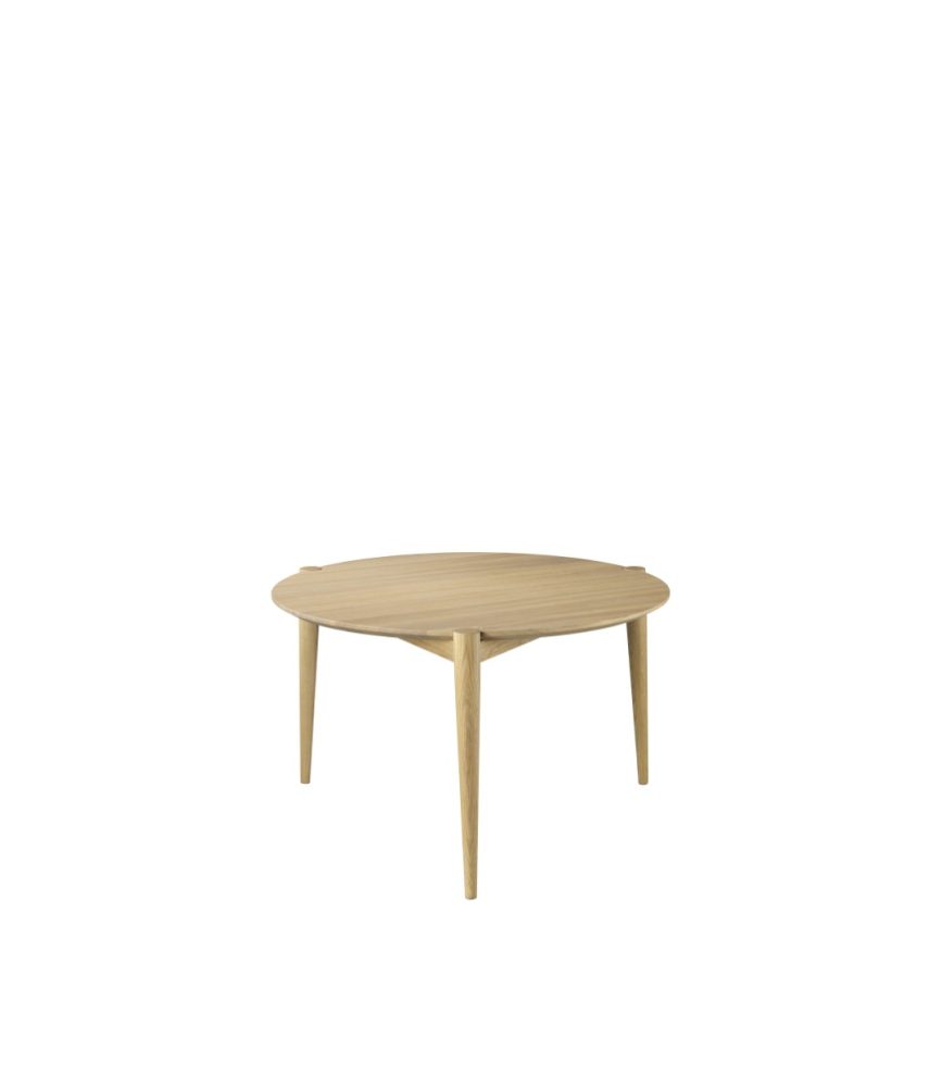 D102 Søs soffbord Ø70 cm, Oak nature lacquered