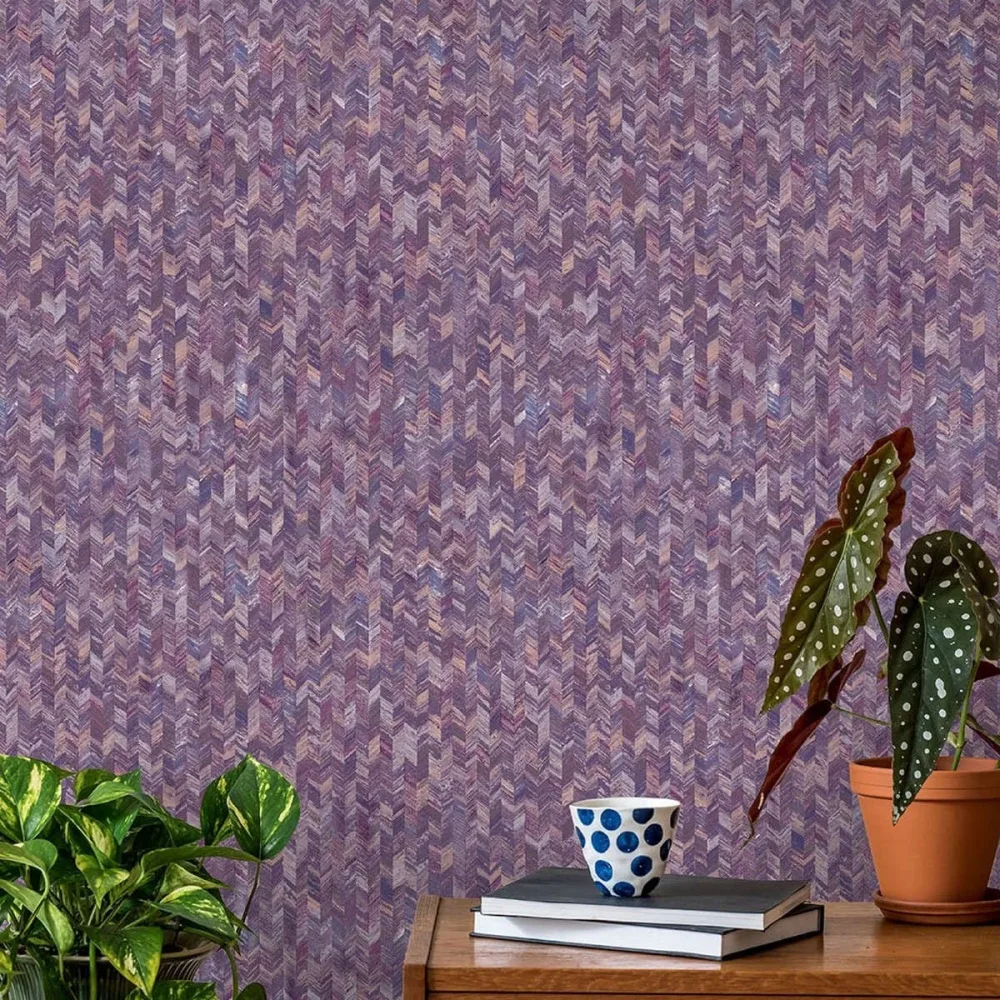 Amazonia Saram Texture 91293 Lila Tapet | Stuvbutiken - Bild 3