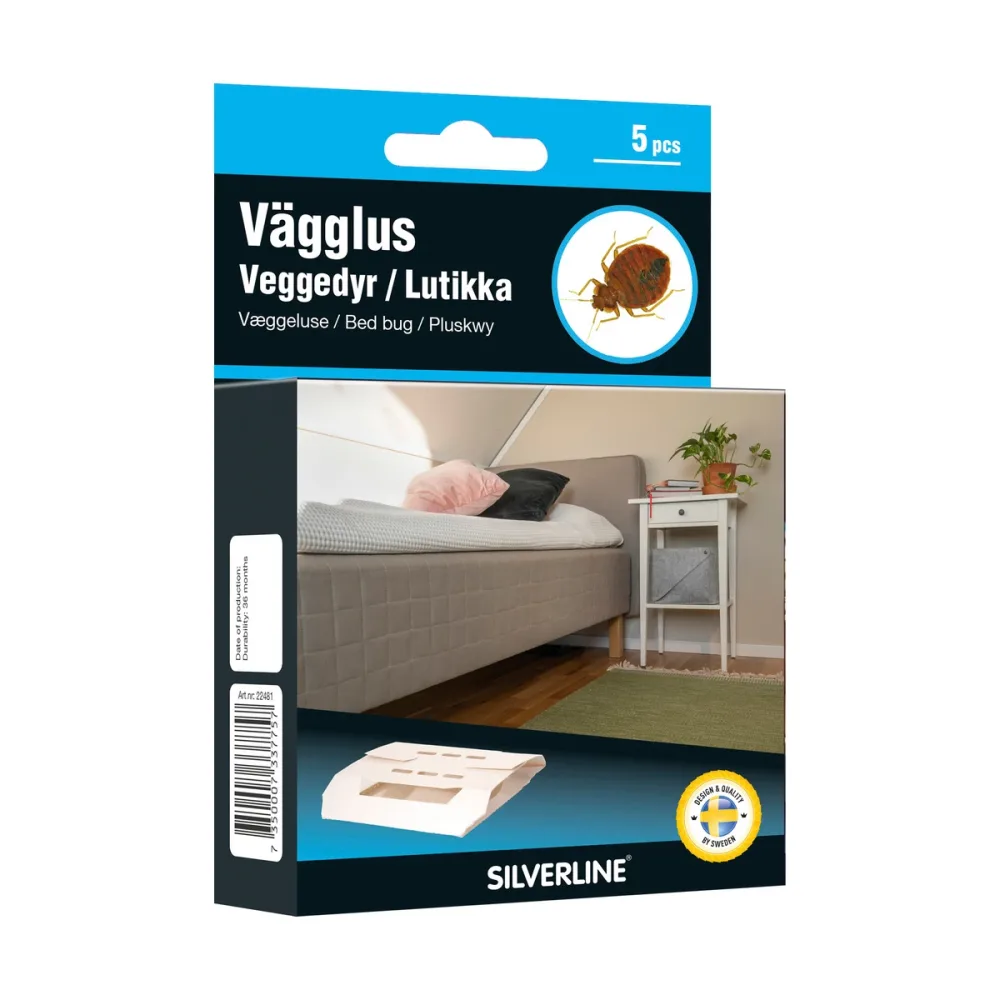 Vägglusfälla 5st Silverline | Stuvbutiken