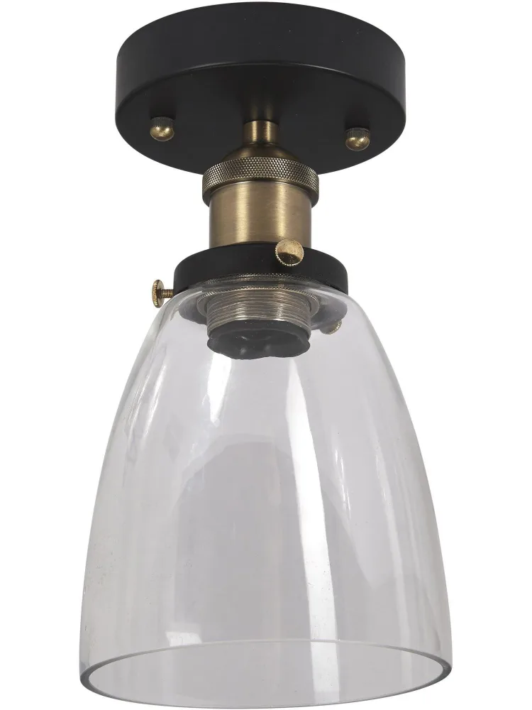 PR Home Kappa 3301407 Taklampa Metallchassi svart, mjölkvitt glas - Bild 2