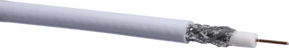Gelia 40044365 Antennkabel vit, koaxial 300 m