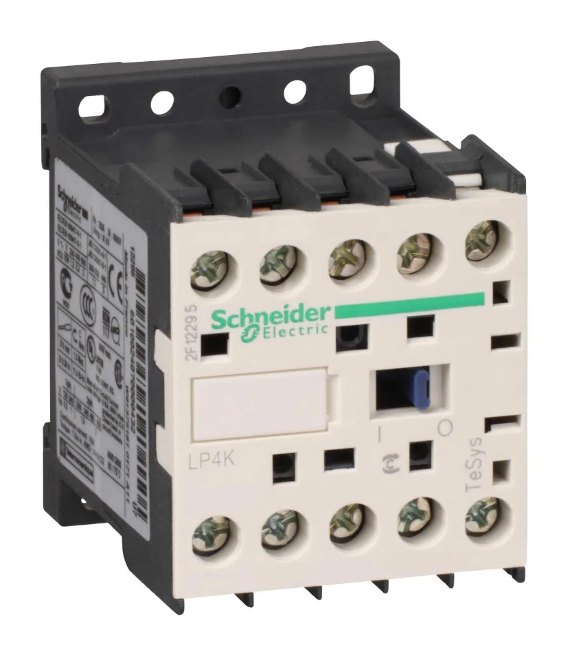 Schneider Electric LP4K0610BW3 Kontaktor 3 slutande, 2,2 kW, 24 V DC 1 slutande hjälpkontakt