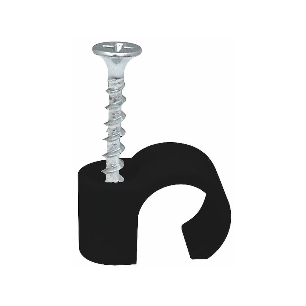 Skruvclips, Ø22-26mm, 3,9x41mm, Svart, 50st, Malmbergs 1504147