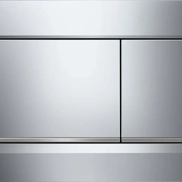 Geberit Sigma 30 Spolplatta dubbelspolning Vit/krom