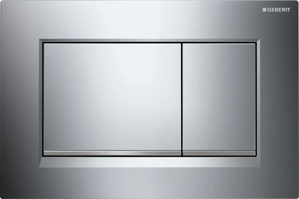 Geberit Sigma 30 Spolplatta dubbelspolning Vit/krom