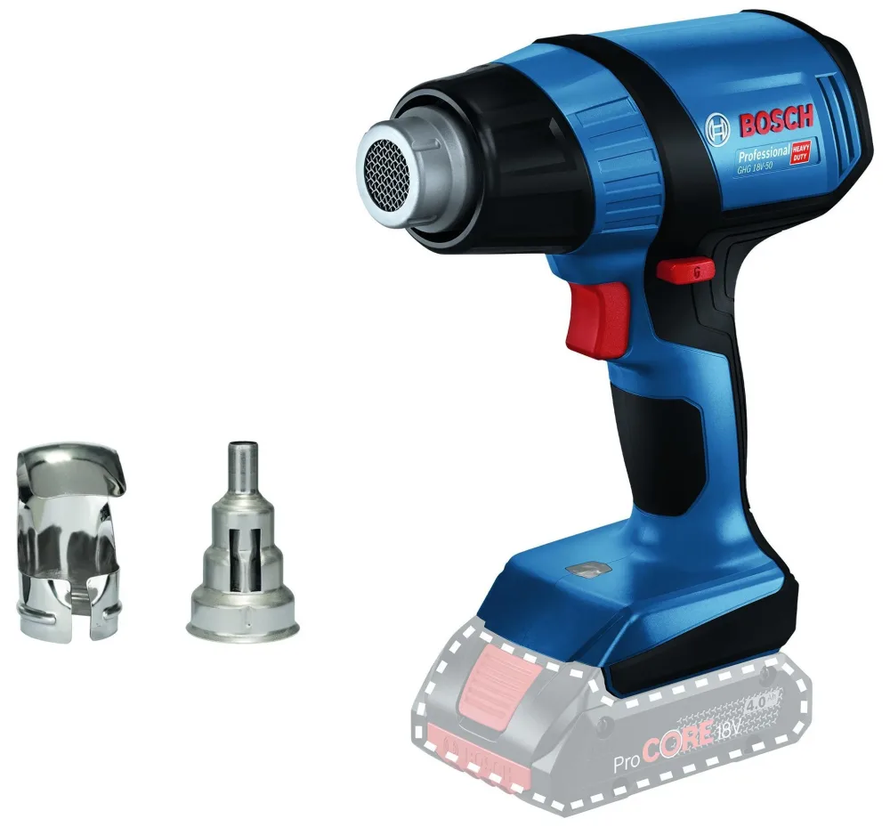Bosch GHG 18V-50 Varmluftspistol utan batteri och laddare