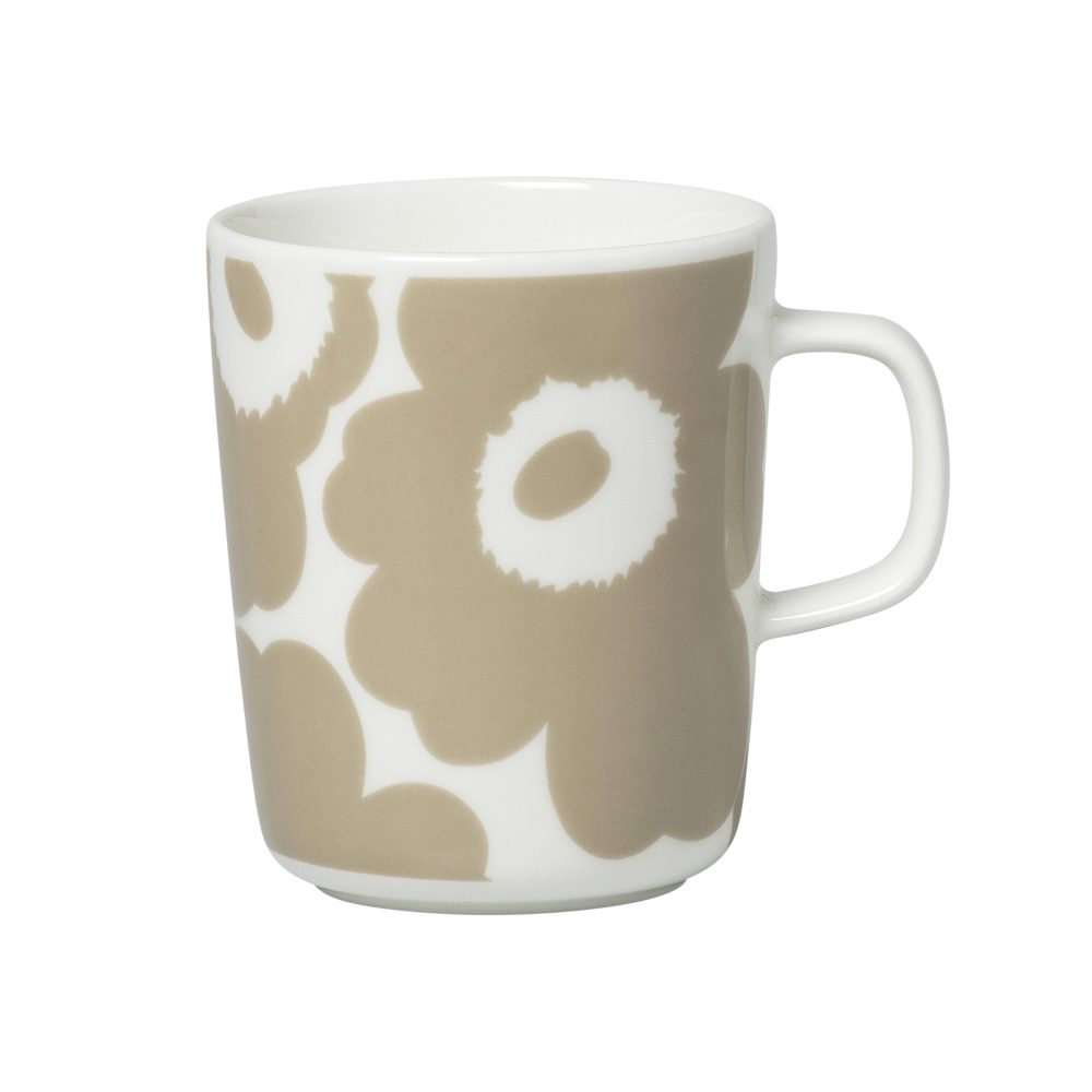 Unikko mugg 25 cl, Vit-beige