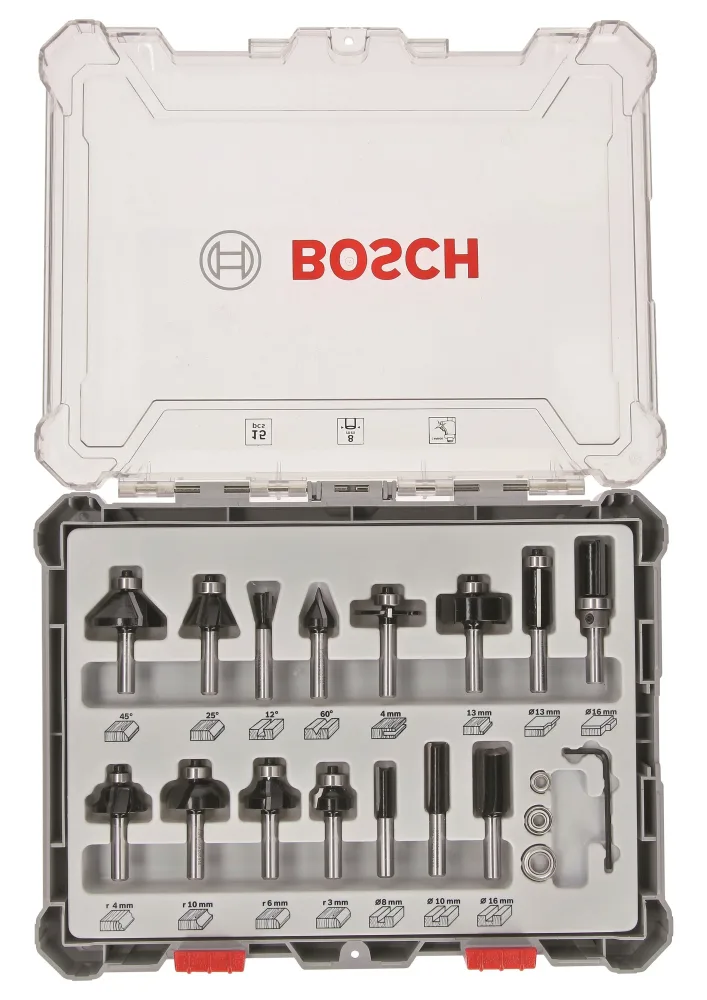 Bosch 2607017472 Frässtålset 15 delar