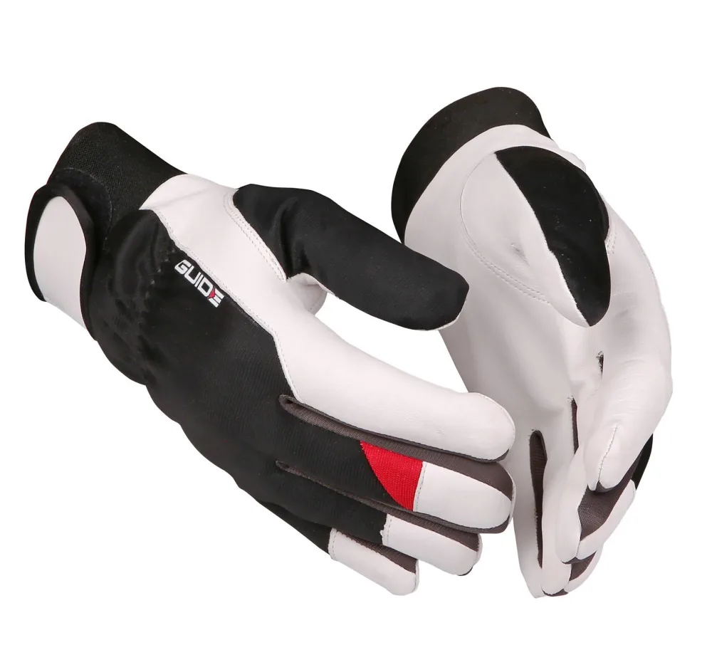 Guide Gloves 5162W Handske läder, fodrad, kardborre 8