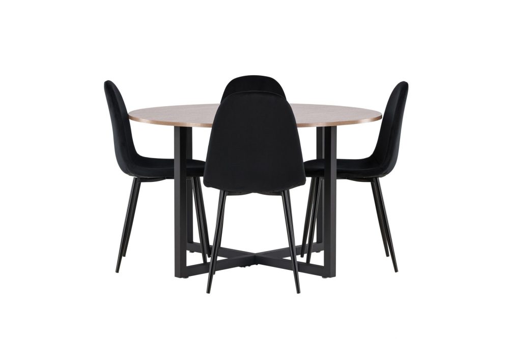 Durango Matgrupp 120 cm Rund med 4 Polar Stolar