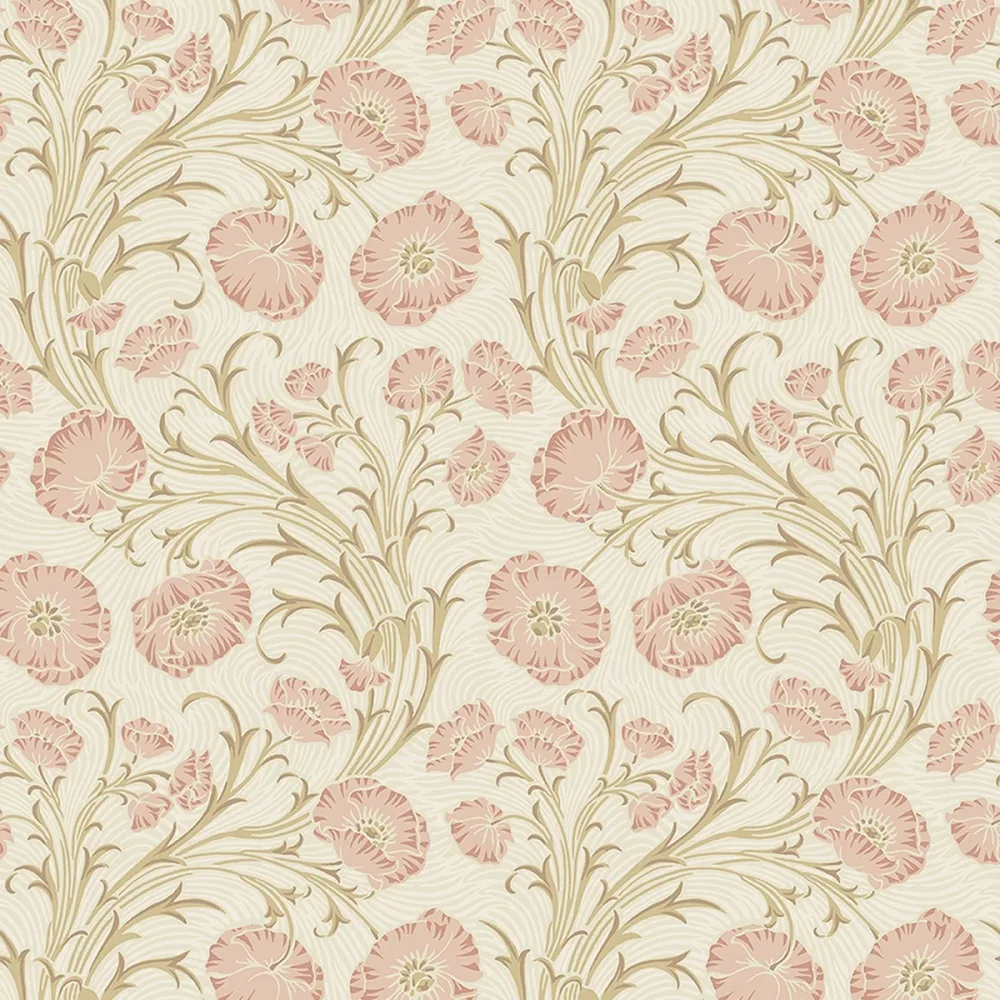 Tapet Treasured Poppy Flow 2270 Rosa Blommig