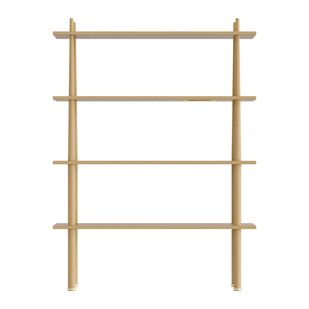 Stories hylla 4 hyllplan, Oak