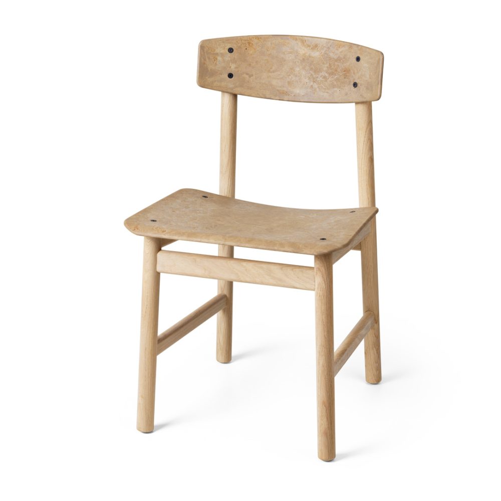 Conscious BM3162 stol, Soaped oak-coffee waste light