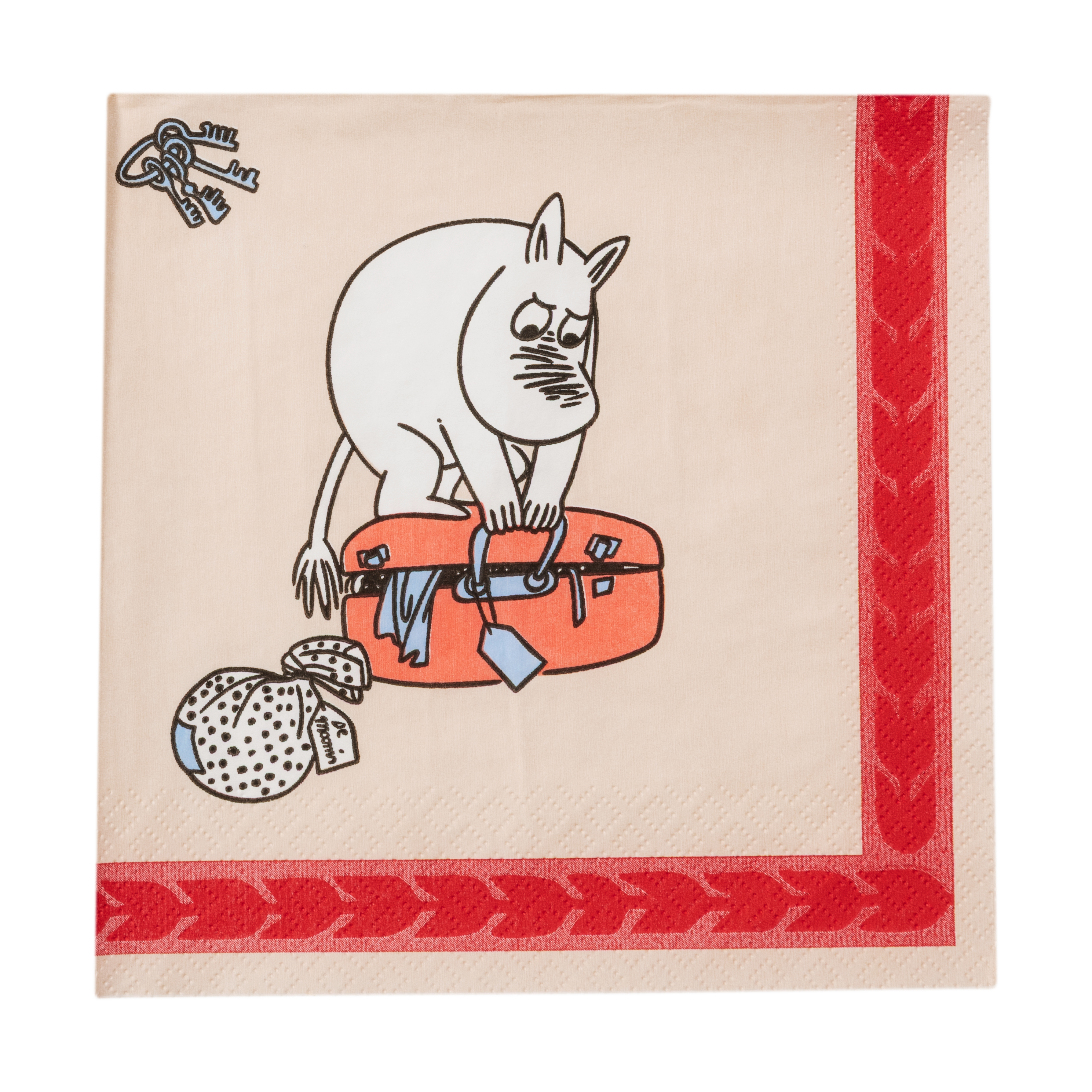 Redo för semester Mumin pappersservett 33 cm, 20-pack