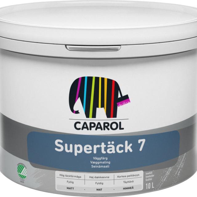 SUPERTÄCK CAPAROL 7 S0502-Y VARMVIT 10, VÄGGFÄRG