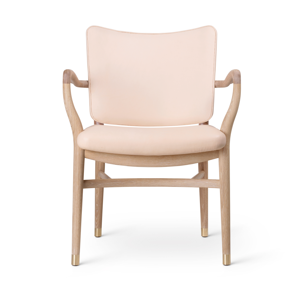 VLA61 Monarch chair karmstol, Oljad ek-Sif 90 läder