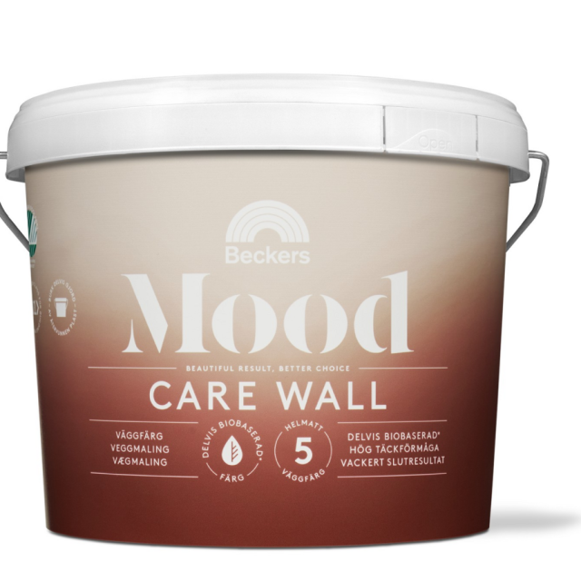 VÄGGFÄRG MOOD CARE WALL 5 VIT BAS A 9L