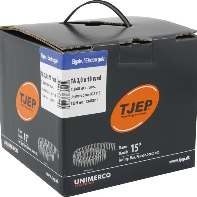 TJEP 836325 Pappspik rullbandad, TA 3 x 25 mm, RFR, 2880-pack