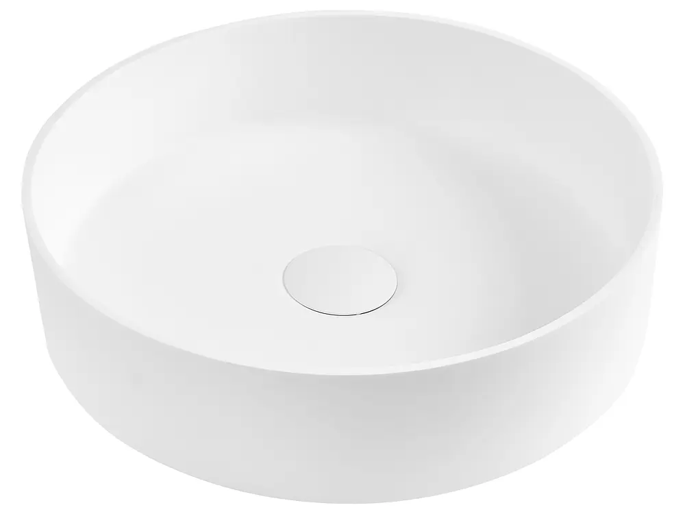 Tvättställ för bänkskiva SALITRAL ⌀ 36 cm Vit