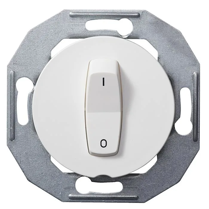 Schneider Electric Renova WDE011026 Vippströmställare utan ram, vit 2 vippor (kopplingstyp: dubbeltrapp)
