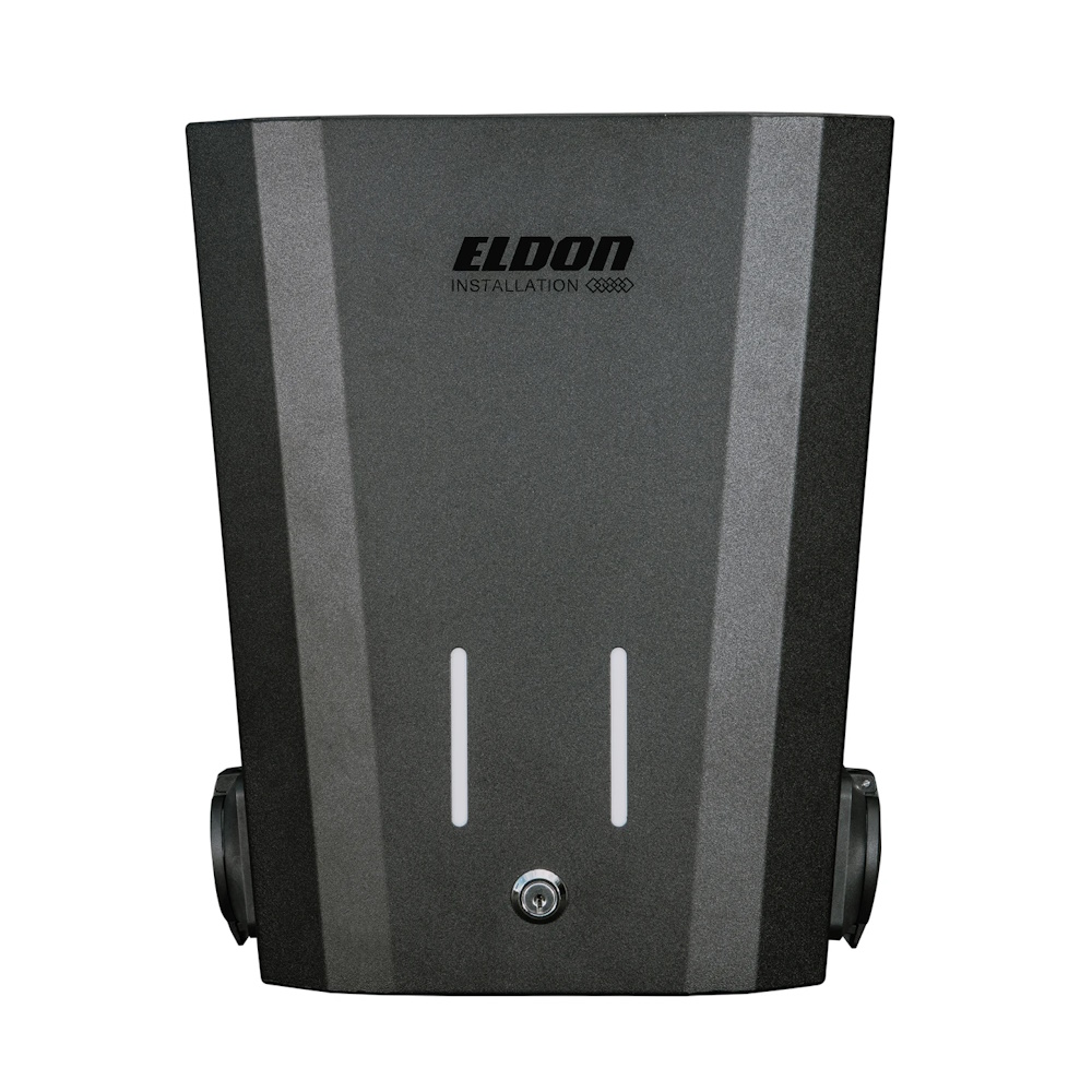 Laddbox Duo Smart 3-Fas 32A 2x22kW IP54 Eldon Installation