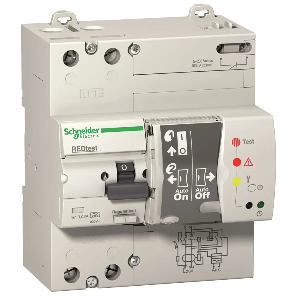 Schneider Electric REDtest Jordfelsbrytare klass A, 2-polig 25A, 30mA