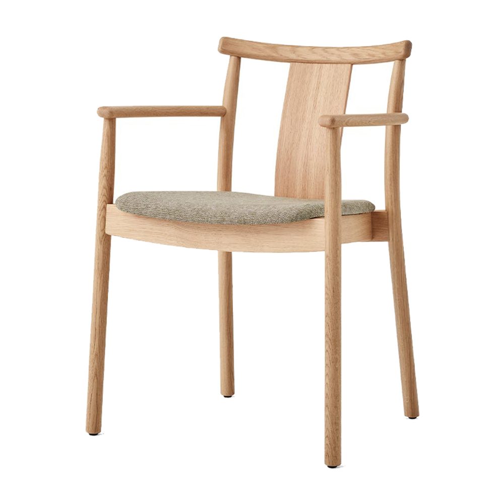 Merkur karmstol med dyna, Oak-Hallingdal 0200 beige