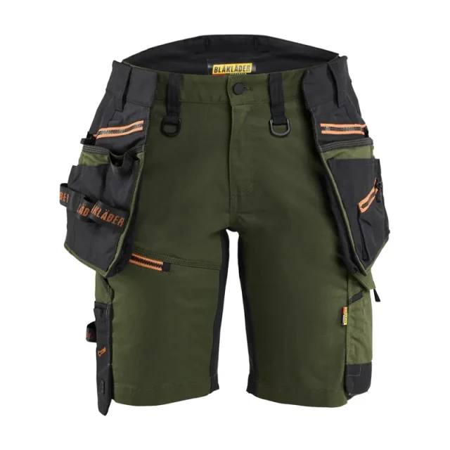 Blåkläder 717511494240C40 Shorts grön/rost Grön/rost