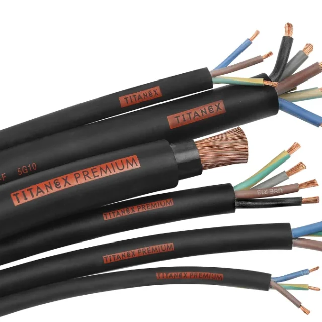 Nexans Titanex Anslutningskabel H07RN-F, 450/750 V 4G2,5 mm²