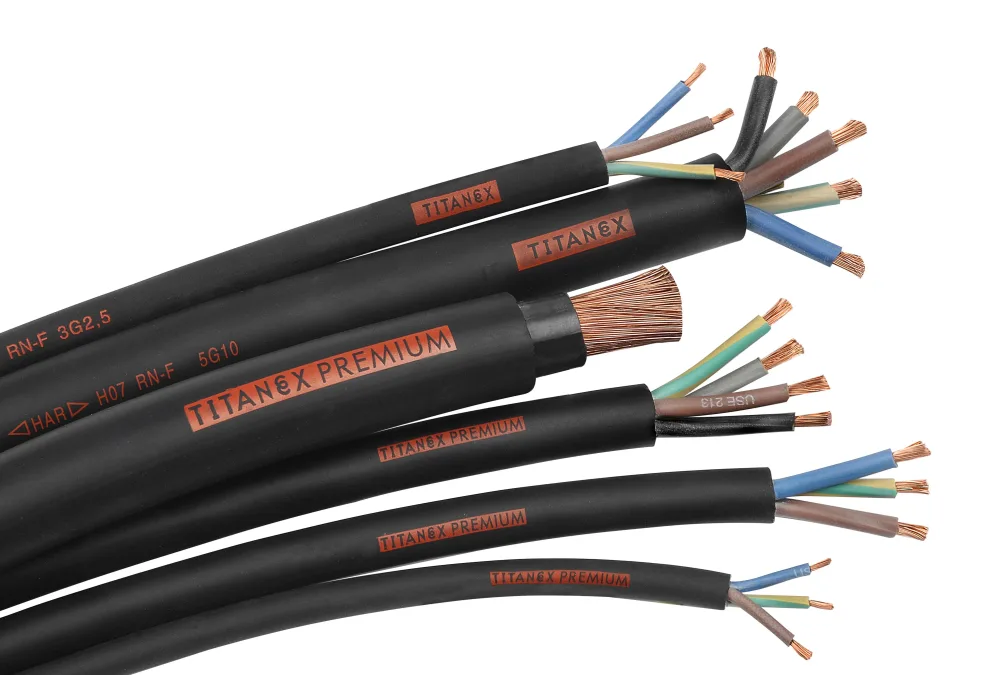 Nexans Titanex Anslutningskabel H07RN-F, 450/750 V 4G2,5 mm²