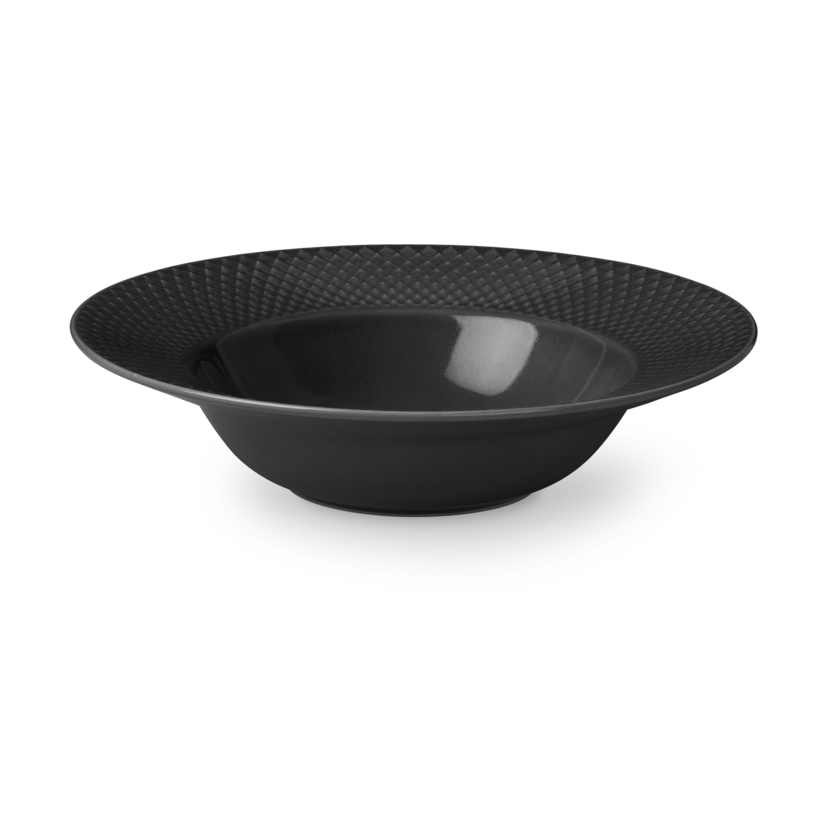 Rhombe Earth djup tallrik Ø24.5 cm, Slate